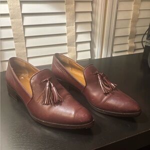 Frye Women's Dark Brown Tassel Loafers